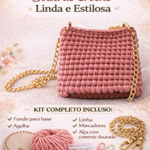 kit faça você mesma
sua primeira bolsa P